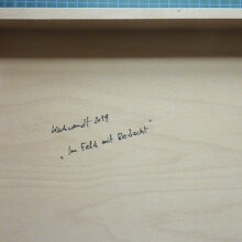 Signatur Wolfgang Kschwendt: "Im Feld Mit Bedacht"