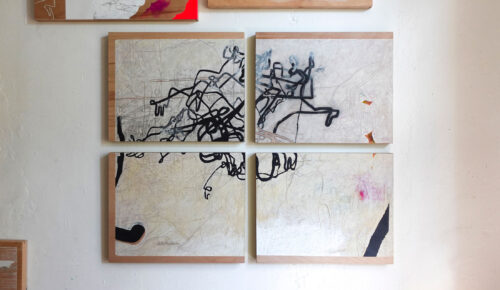 Wolfgang Kschwendt: "Feldschritt 1 - 4", 2024