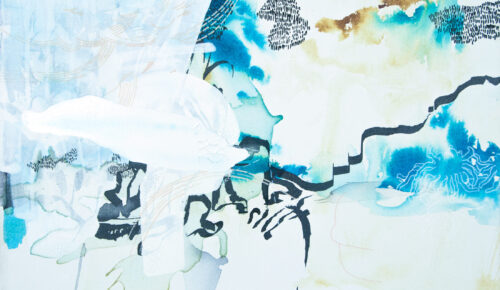 Painting by Wolfgang Kschwendt: "Outside the City"