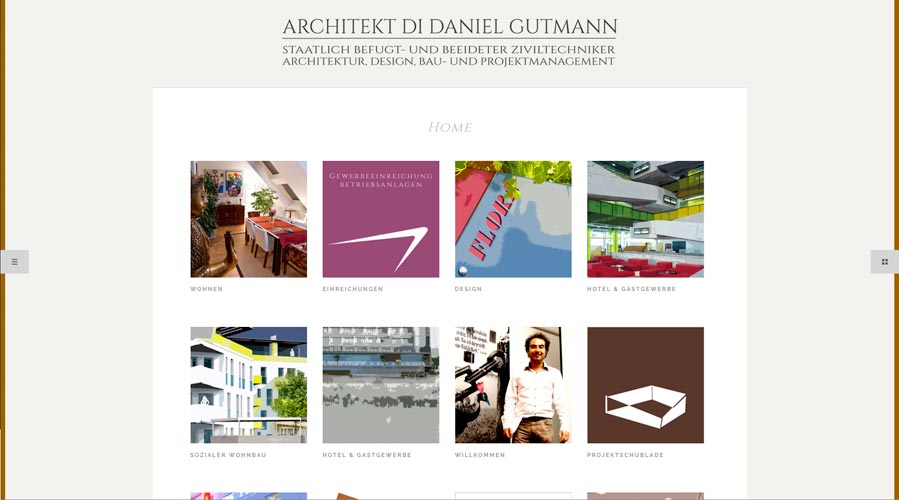 Wolfgang Kschwendt: Design und Umsetzung der Website www.architekt-gutmann.at