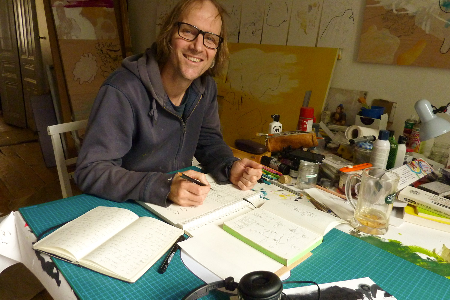 Wolfgang in the studio