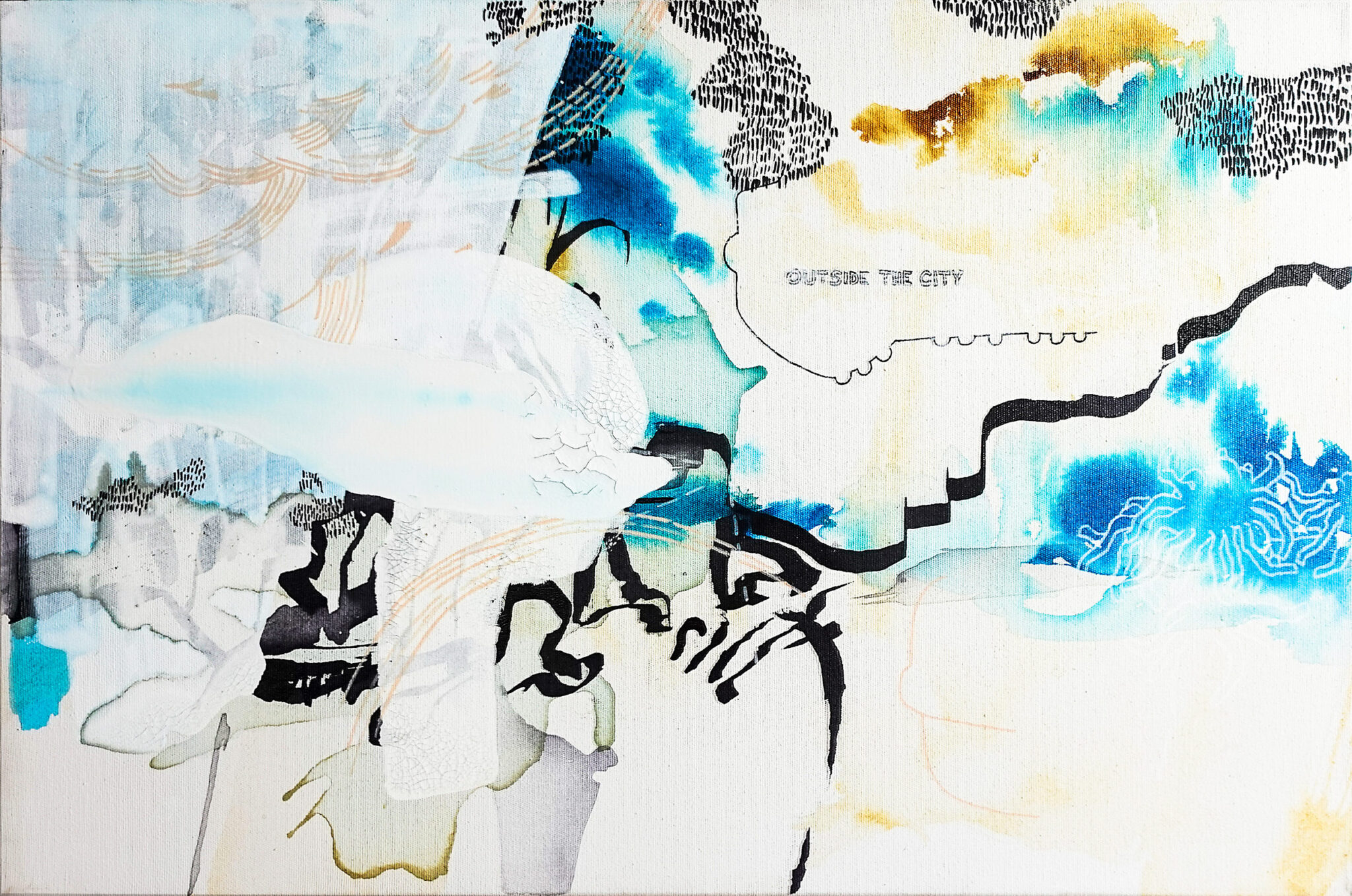 Wolfgang Kschwendt: "Outside the City", 60 x 40 cm, 2016